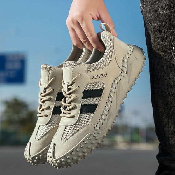 

2023 designer casual shoes men women grey khaki mesh breathable outdoor sports sneakers size 39-46 color31