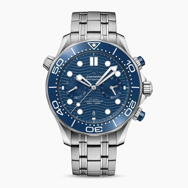 

omeg wrist watches for men 2023 new mens watches all dial work quartz watch luxury brand chronograph clock watch rubber watch band men fashi, Slivery;golden