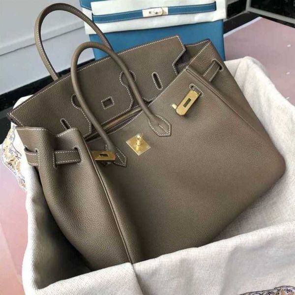

designer bags birkin handbags herme tote bag yjy leather womens togo layer lychee grain calfskin lock bridal hand have logo frj 65jt
