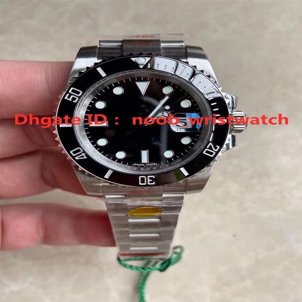 

n mens watches v12 black luxury watch 3135 super automatic mechanical movement 904l steel case watchband sub ultimate 248t, Slivery;brown