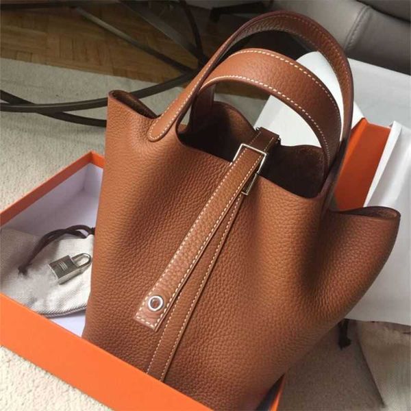 

designer herme picotin lock bags online outlet handbag women's 2023 new summer vegetables basket litchi patterdutf