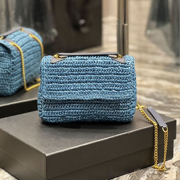 

7a lafite grass niki bag women designer hangbags hollow-out cross body bags chain leather shoulder strap magnetic snap canvas lined zipper p