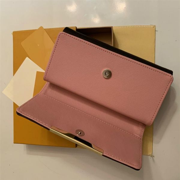 

2019 billfold plaid pattern women wallet pures high-end luxury designer wallet with box314o, Red;black