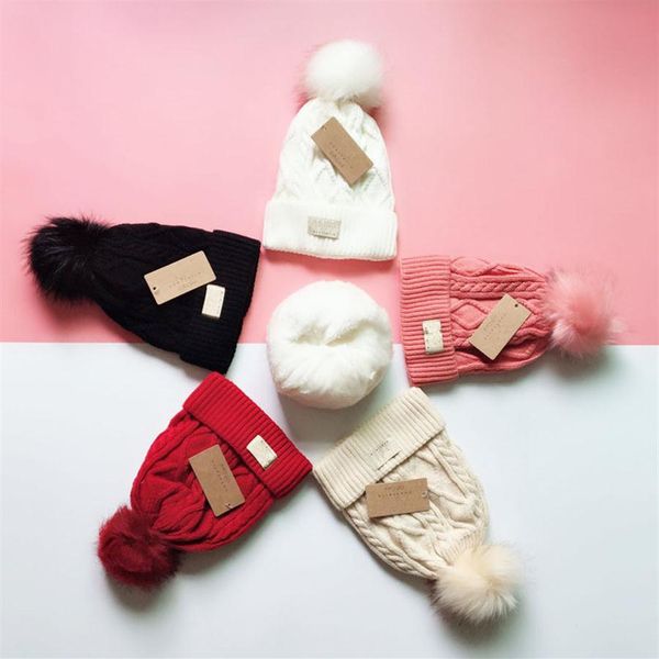 

australia designer knitted hats winter fleece beanies women girls skull caps bonnet trendy label rhombus knitting cap outdoor warm bean290y, Yellow