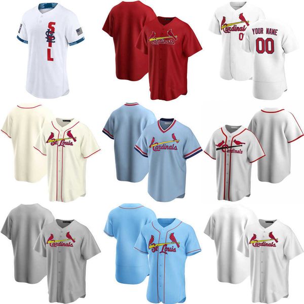 

2023 custom jersey mens women youth st. louis''cardinals''4 yadier molina 13 matt carpenter 46 paul goldschmidt 28 nolan, Blue;black