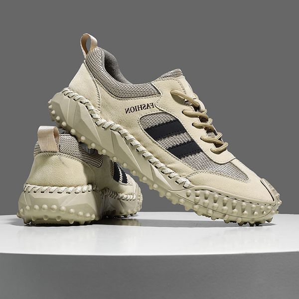 

2023 designer casual shoes men women grey khaki mesh breathable outdoor sports sneakers size 39-46 color9