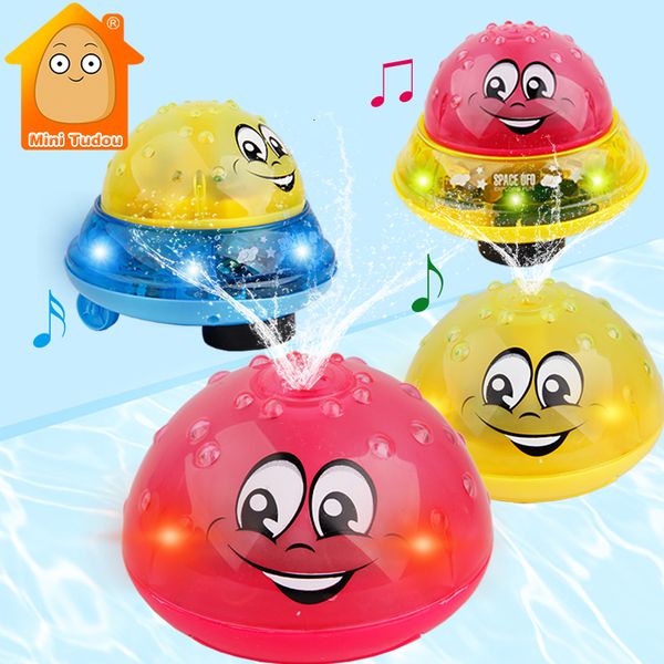 

bath toys bath toys spray water light rotate with shower kids toys for children toddler swimming party bathroom led light toys 230221