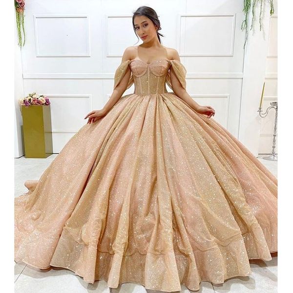 

party dresses champagne ball gown quinceanera sweetheart prom graduation gowns lace up corset princess sweet 15 16 dress vestidos 230221, White;black