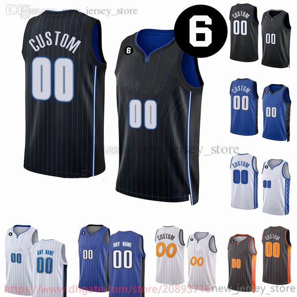 

custom 2023 new printed basketball jerseys 34 wendell carter jr. 13 r.j. hampton 21 moritz wagner 2 caleb houstan 14 gary harris 88 goga bit, Black;red