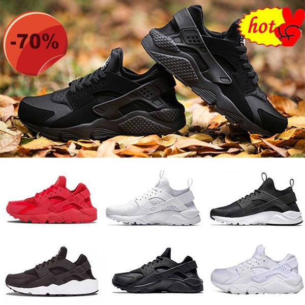 

boots 2023 boots huarache run ultra triple black white running shoes men women hua