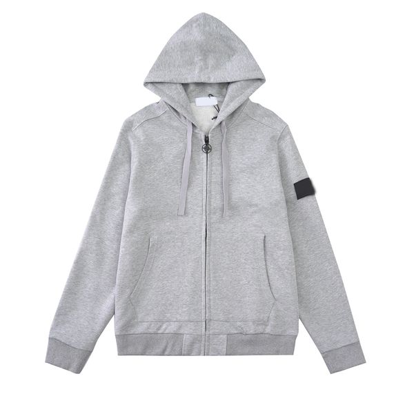 

mens coats hoodie zipper clothing stone armband decoration sportswer hooded pullover sweatshirt outdoor women jackets hoody hoodeds tech, Black