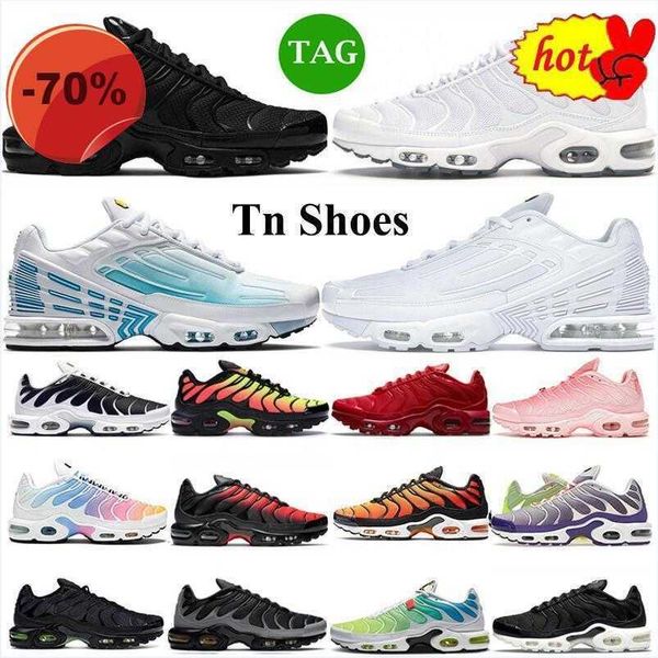 

boots 2023 boots tn plus 3 running shoes mens trainers chaussures triple white black laser blu