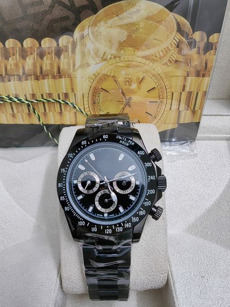 

with original box 116519 automatic movement watches full stainless steel sports men watch luminous montre de luxe wristwatches gifts 2023, Slivery;brown