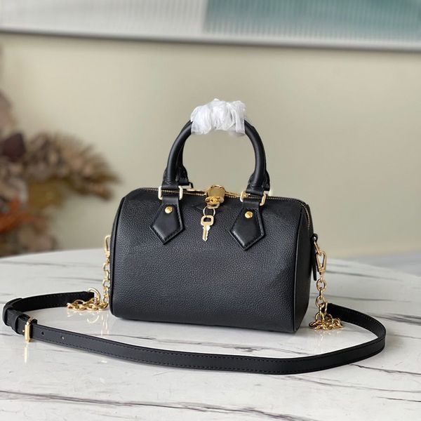 

level replication designer crossbody bag 20.5cm speedy bandouliere genuine leather shoulder handbags m58953 with box