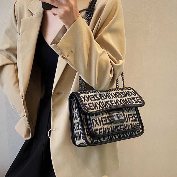 

2023 women bags factory handbags 55%off texture women's chain small shoulder popular diagonal bag designer luxury shoulder handbags