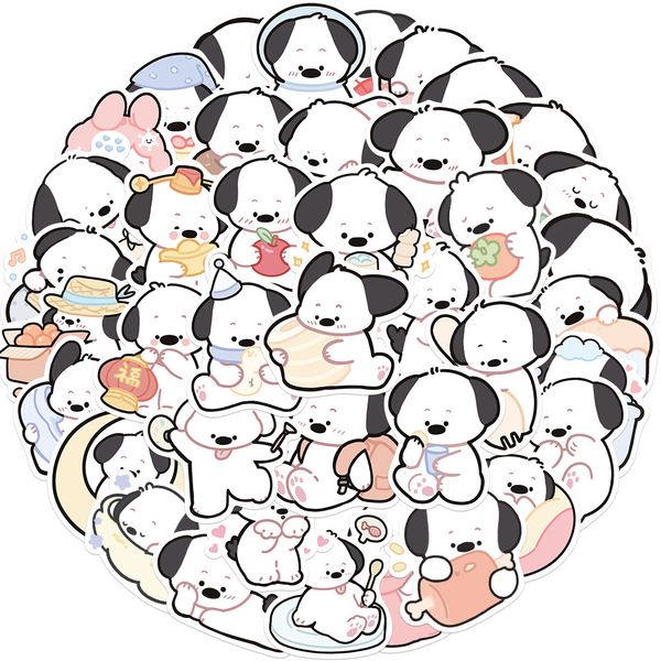 

40pcs-pack puppy dog stickers wholesale vinyl sticker waterproof lap car scrapbooking guitar box skateboard jdm luggage decal
