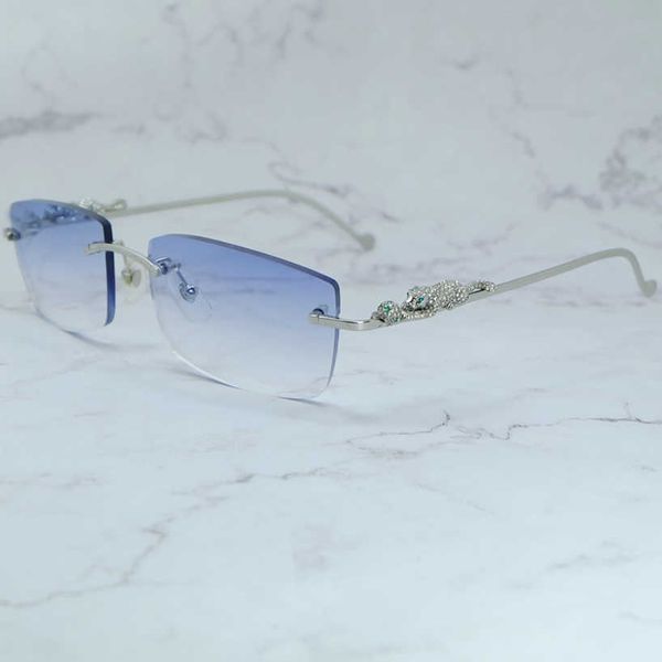 

rhinestones sunglasses mens accessories rimless diamond vintage sun glasses fashion square shades eyewear womens mens 55%off eyeglasses sung, White;black