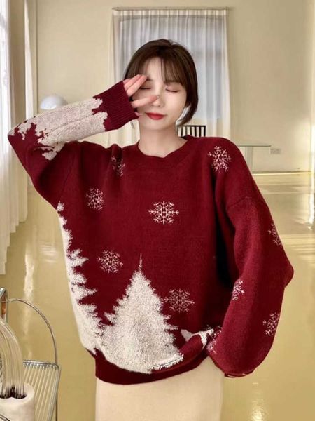 

winter clothes women sweaters korean fashion new in o-neck knit pullover pulls thick christmas sweater long sleeve 230222, White;black