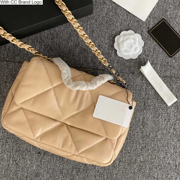 

cc cross body 7a womens 19 series flap designer bags genuine leather quilted hardware chain handle totes large capacity handbags french mult