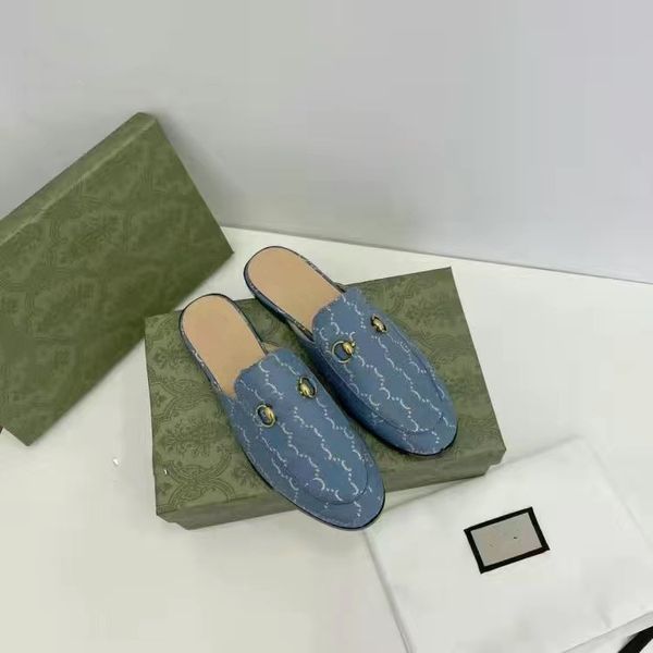

designer princetown slippers fashion leather mules women loafers metal chain comfortable casual shoe lace velvet slipper 03, Black