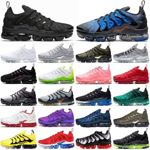 

tn plus running shoes men knicks black bubblegum yolk cherry all red cool grey neon olive pure platinum usa dark blue mens womens outdoor