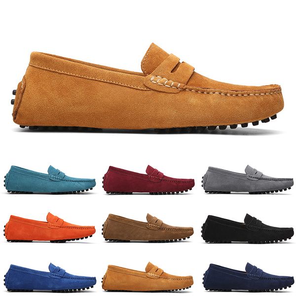 

men casual shoes solid color blacks popular breathable silvers taupe dlives mahogany brown jogging walking low soft multi leather mens sneak, Black