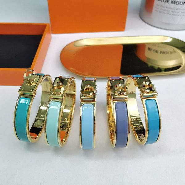 

12mm enamel clic bangle for women charm bracelets new version have, Black