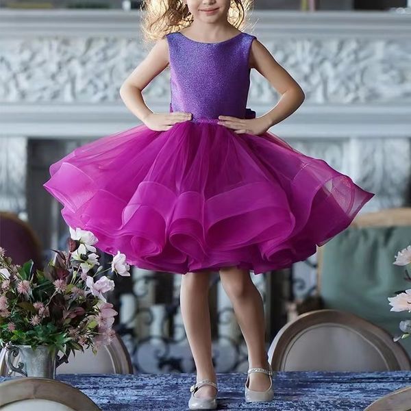 

vintage princess flower girls dresses lace sequined tutu special occasion for weddings ball gown kids pageant gowns communion dresses, White;blue
