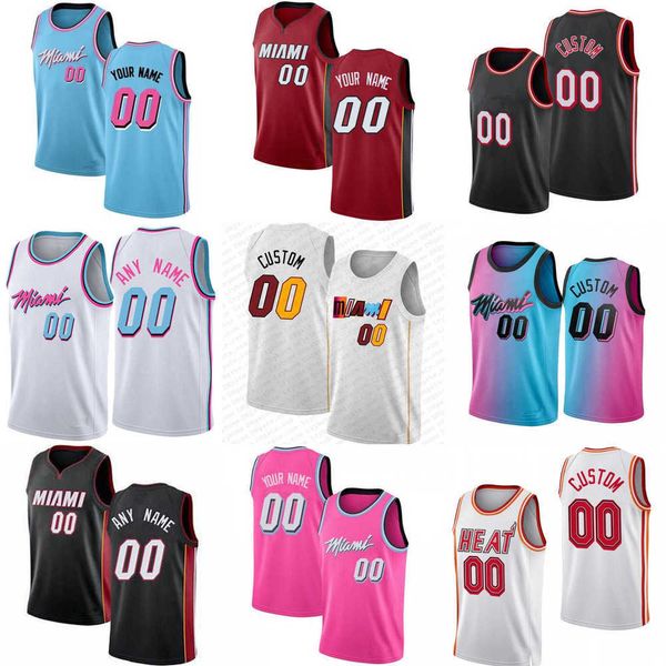 

mens women youth miami''heat''custom jimmy 22 butler 11 jamaree bouyea 25 orlando''robinson 13 bam adebayo tyl, Black;red