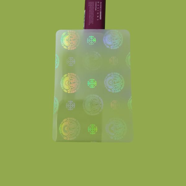 

clear plastic customized holographic lamination film pouch professional manufacturer for credit cards hologram laminating pouches