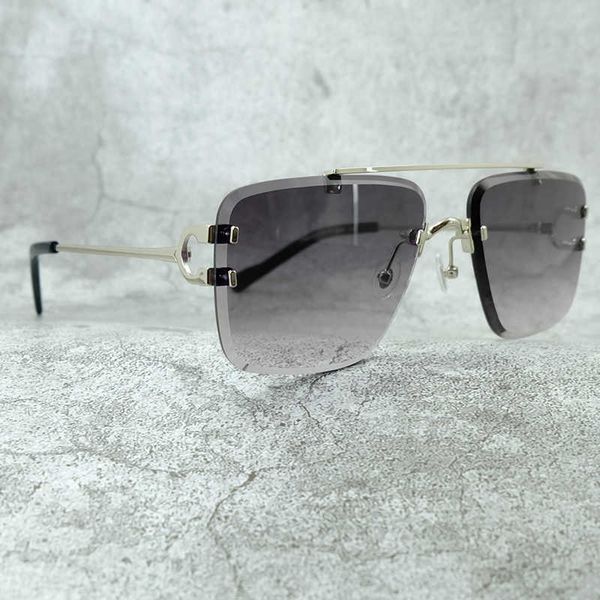 

diamond cut sunglasses men fashion metal wire luxury designer mens accessories eyewear driving shades new fashion factory sun glasses 70%off, White;black