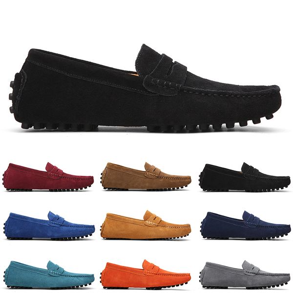 

men casual shoes solid color white popular breathable silvers taupe dlives mahogany blue jogging walking low soft multi leather mens sneaker, Black