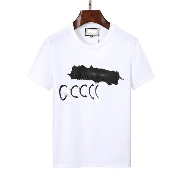 

men's t shirt mens womens designer tee summer breathable luxurys 230g double cotton t shirts printing tee mercerised cotton twill fabri, White;black