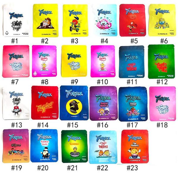 

trufflez packing mylar bags 3.5 gram stand up pouch edibles baggies purple truffle armygreen treats green pie blue scotti jllhsz