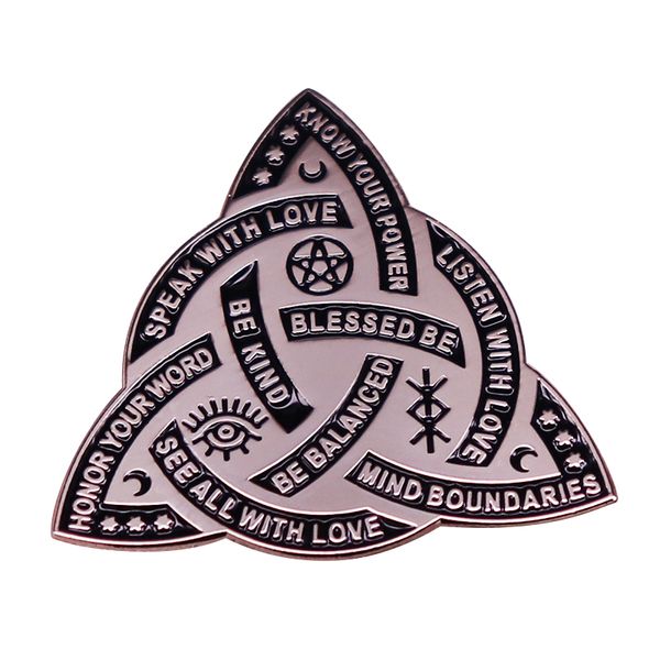 

good witch blessed be witch pegatina pin pagan badge, Blue