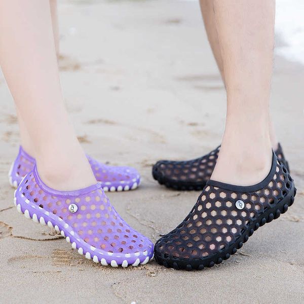 

sandals men's sandals 2022 new women's slippers classic baotou shoes summer outdoor beach shoes sports couple shoes breathable sho, Black