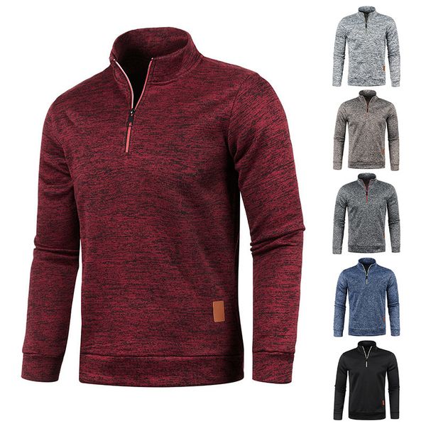 

men's sweaters winter fleece turtleneck swewatshirts coat half zipper warm pullover quality male slim knitted wool 230222, White;black