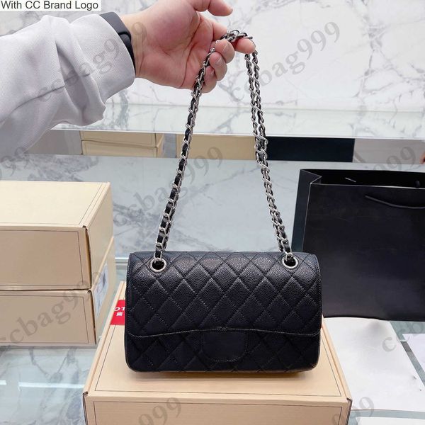 

cc cross body 23cm caviar multi purses crossbody bags calfskin designer handbags classic quilted gold/silver hardware chain shoulder women l