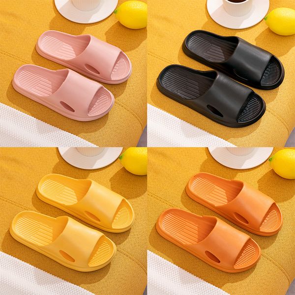 

popular slippers female summer non-slip soft household sandals couple bathroom slippers men women casual shoes 36-45, Black