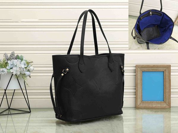 

big size designer bags 2pcs/set with wallet women shoulder tote lichee leather embossing handbags crossbody composite bag lady clutch purse