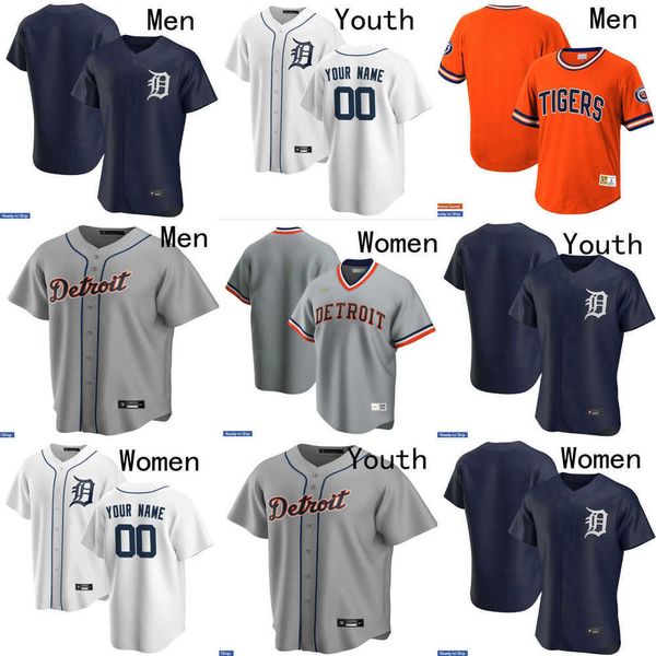 

baseball jerseys men women youth detroit 20 spencer torkelson 17 austin meadows 15 tucker barnhart 30 harold castro 23 kirk gibson 3 alan tr, Blue;black