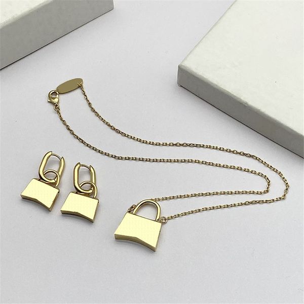 

night club party ladies charm handbag women pendant necklace hip hop skateboard necklaces, Golden