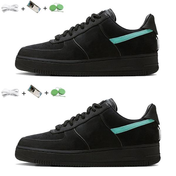 

1 low mens running shoes sneaker black blue multi color dz1382-001 platform shoe men women trainers sports sneakers size 36-45