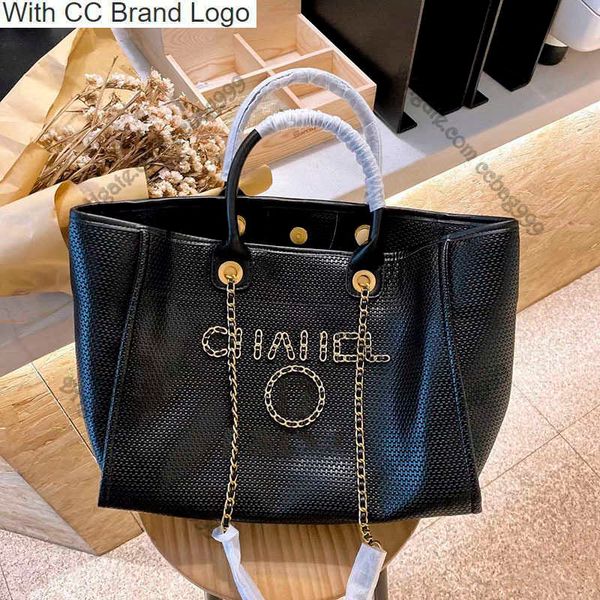 

cc shopping bags blakc 19 handle canvas beach bag designer lager capacity gold letter luxury handbag portable outdoor packs pouches shoulder