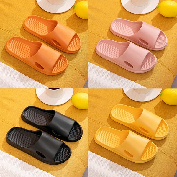 

2023 slippers female summer non-slip soft household sandals couple bathroom slippers men women casual shoes 36-45, Black