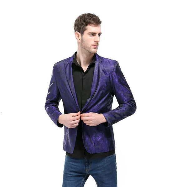 

men's suits blazers suit jacket autumnwinter fashion vintage print host stage style casual plussize 230222, White;black