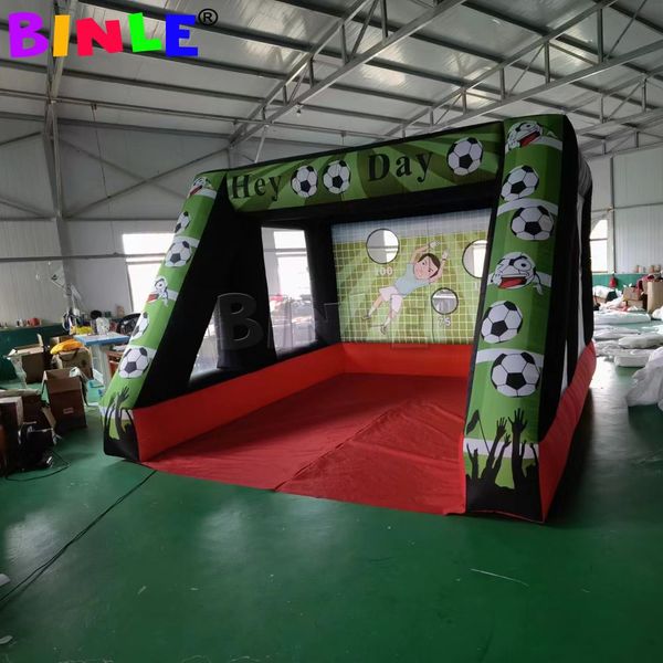 

portable inflatable football game soccer goal target gate post kick shooting for outdoor rental busines