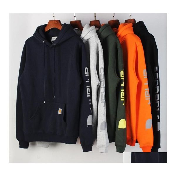 

designer men's hoodies sweatshirts mens designers carhart men hoodie autumn winter long sleeve hooded plover jumpers couple clothing220, Black