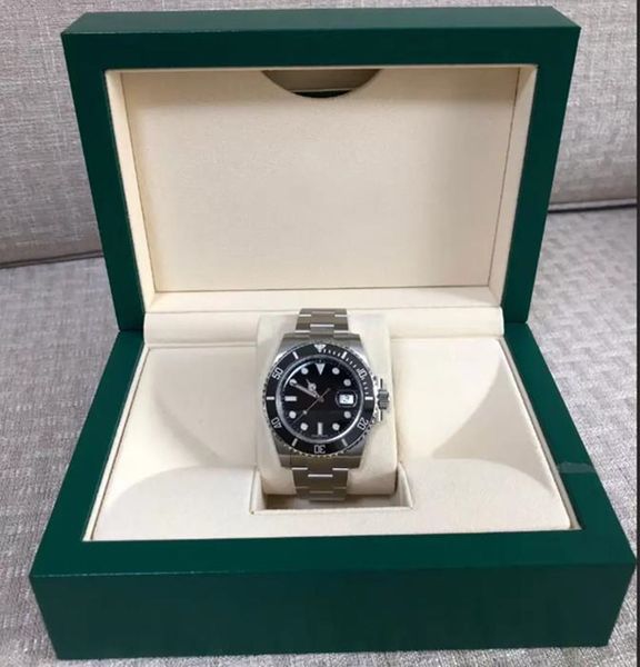 

with original box luxury mens watches sliver black dial watch montre de luxe automatic wristwatches steel ring bezel 316l adustable folding, Slivery;brown