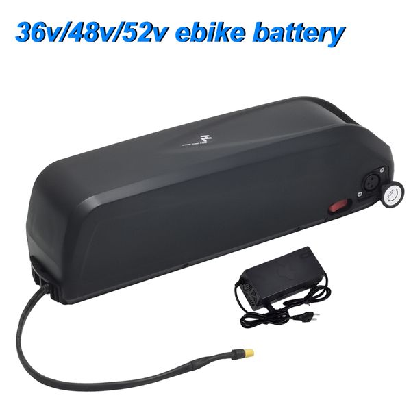 

electric bicycle battery hailong 36v 48v 52v ebike battery 10ah 15ah 12.5ah 17.5ah 21ah 18650 cell lithium usb for 250-1500w ebike kit
